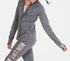 Ideology Big Girls Run Girl Zip-up Jacket Gray Size Small (7/8)